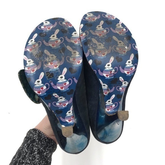 Irregular Choice Blue Green Flick Flack Heels 6.5 - Picture 8 of 10